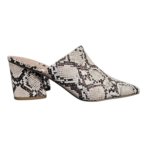 ROHB Willow Cream and Black Mules with Wedge Heel - Picture 3 of 12